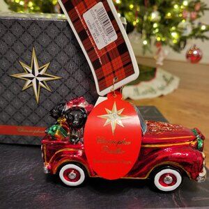 Christopher Radko Eddie Bauer Christmas Truck Ornament